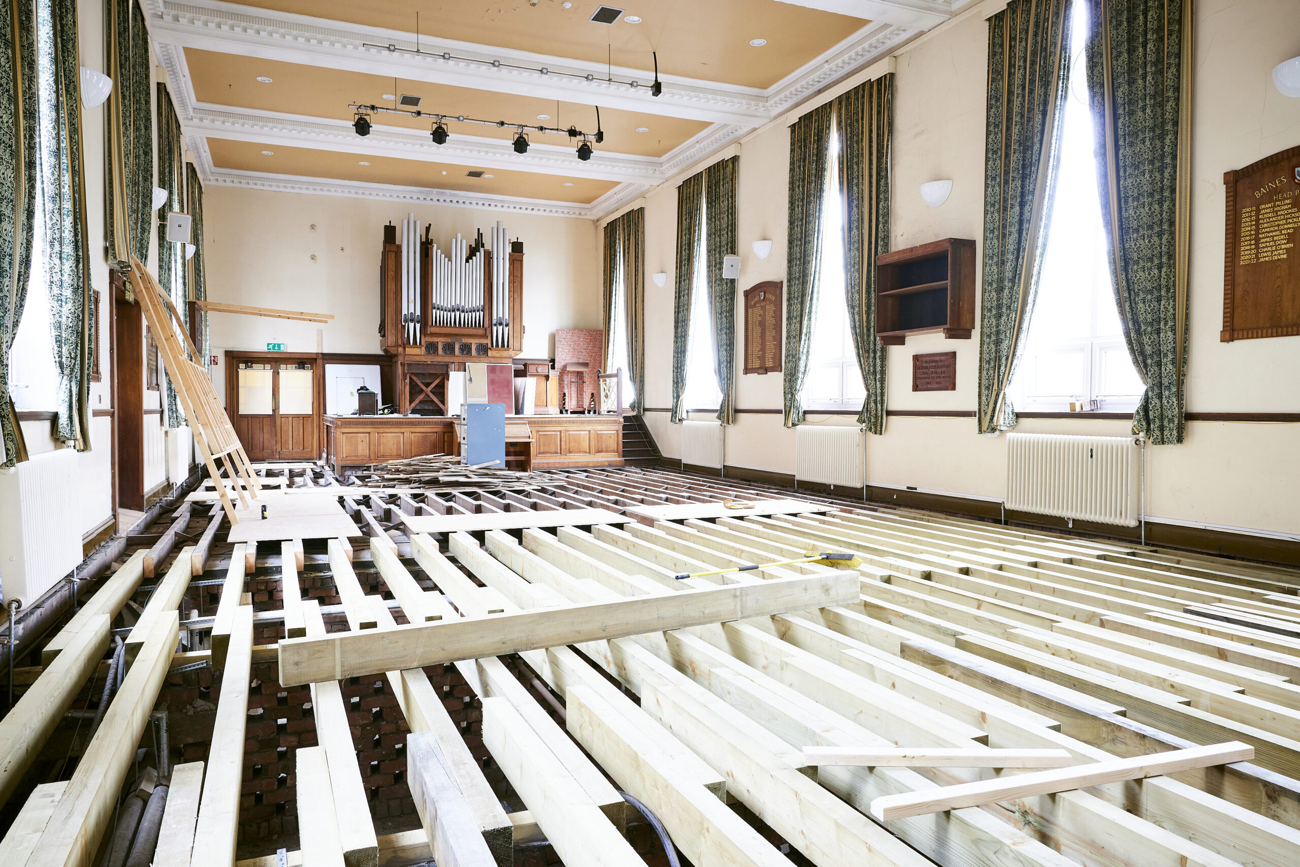 Rainbow Restoration Morecambe save school in Christmas leak disaster